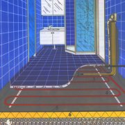 Technology for installing all types of underfloor heating for subsequent tile laying