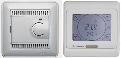 Impermeable and programmable thermostat