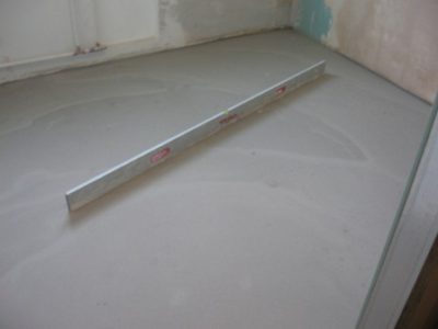 Concrete foundation preparation