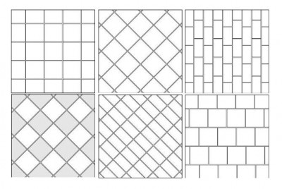 Pangunahing layout ng tile