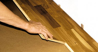 Technology for laying parquet board
