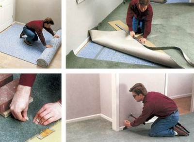 Как да положите килим