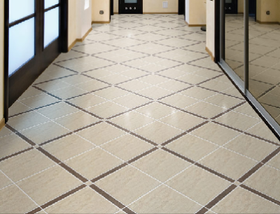 Porcelain tile - a good floor for a hall