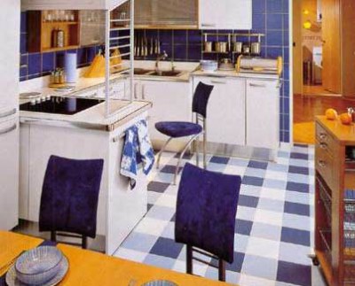 Azulejo para la cocina en el piso