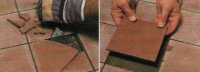 Ceramic floor repair