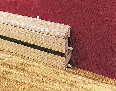 The baseboard is wide - it can be of any shape