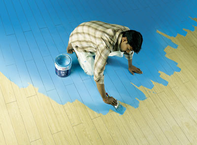 Pictura de podea: caracteristici de lucru cu substraturi din lemn, beton și PAL