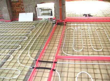 Gør-det-selv-installation af elektrisk (kabel), vand og film gulvvarme