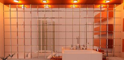 Πλακάκια καθρέφτη για το μπάνιο