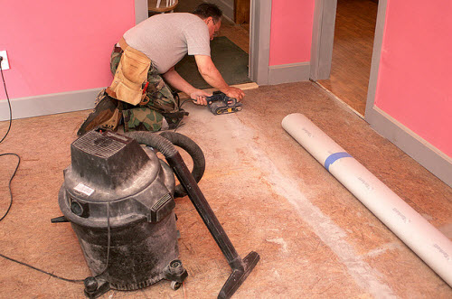 Preparare il pavimento per la posa di linoleum: regole per lavorare con vari substrati