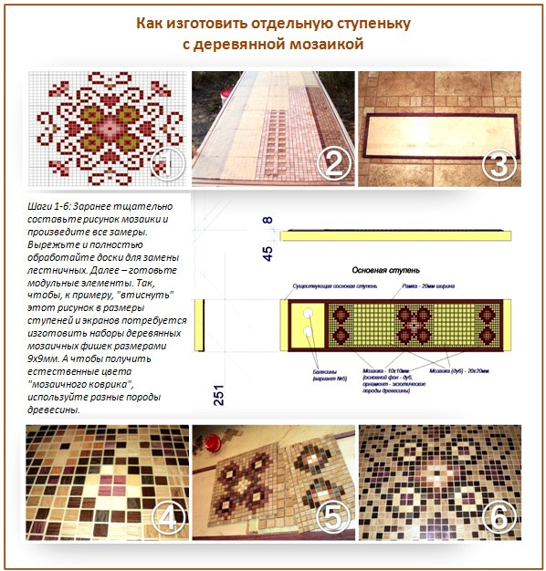 DIY floor mosaic
