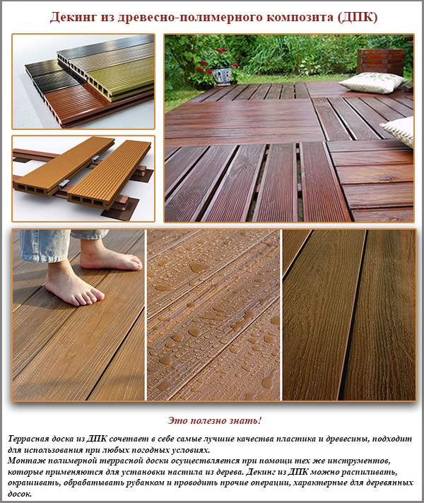 Platelage en composite bois-polymère