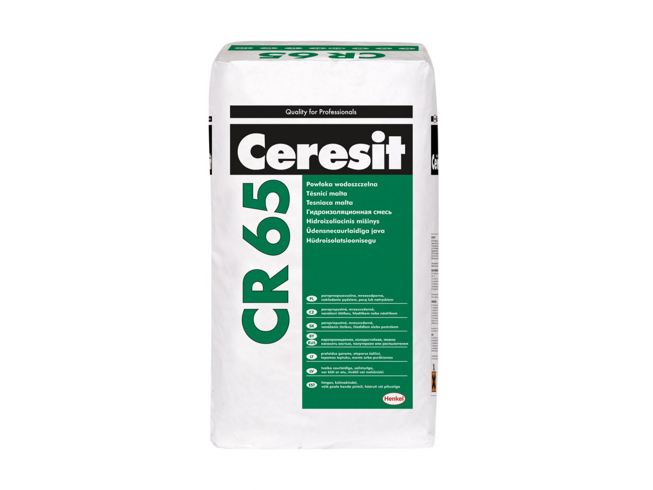 Can Ceresit CR65 waterproofing be used instead of Ceresit CE33 grout?