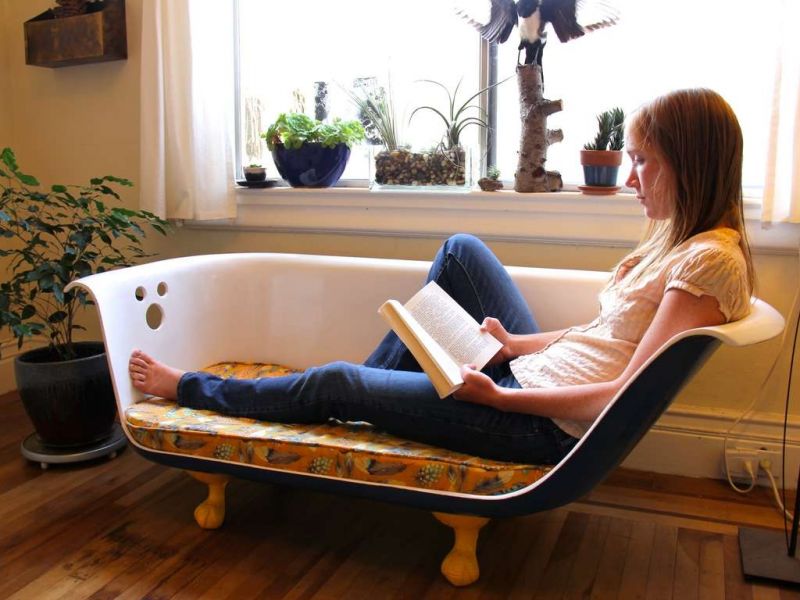 What to make from an old bath: 20 interesting ideas