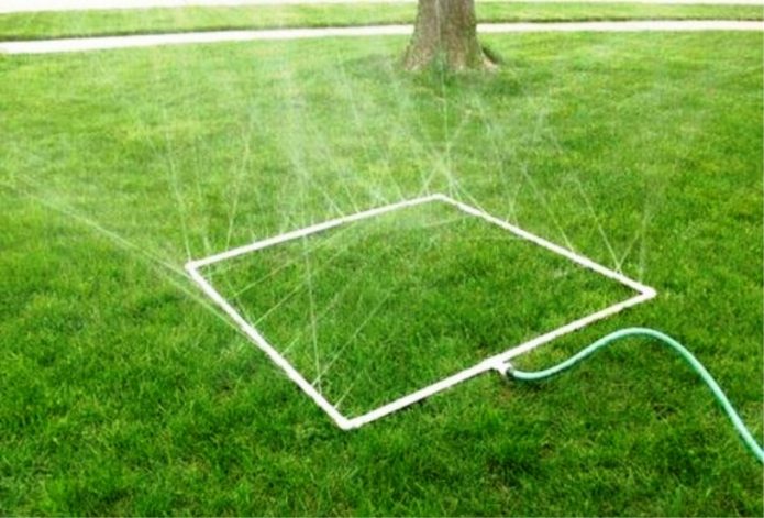 PVC pipe watering system