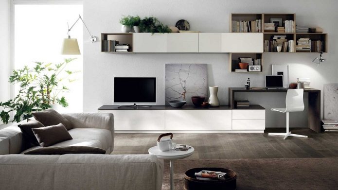 Disposició de mobles en un apartament d’una sola habitació