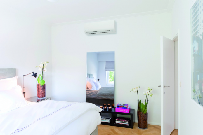 Slaapkamer met airconditioning