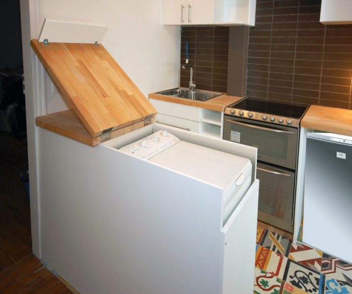 viršuje pakraunama skalbimo mašina