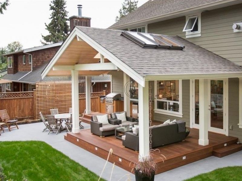 Sådan udstyres en veranda til huset: designideer på billedet