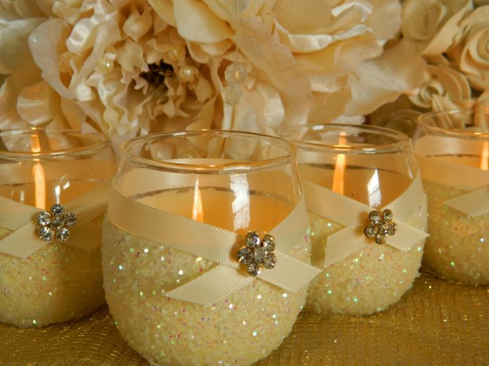 DIY Hochzeit Kerzenhalter