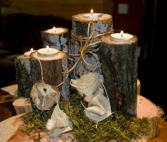 Спектакуларни дрвени држачи за свеће
