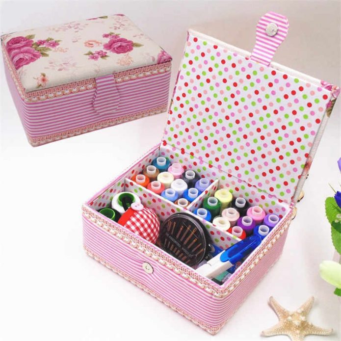 Simple organizer for sewing supplies