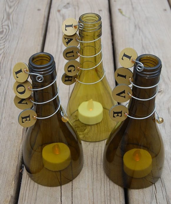 Candelieri di bottiglia spettacolari