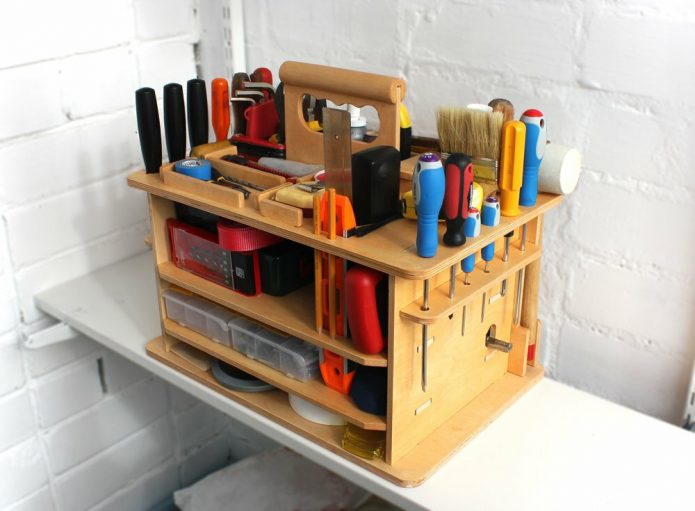 Homemade portable tool organizer