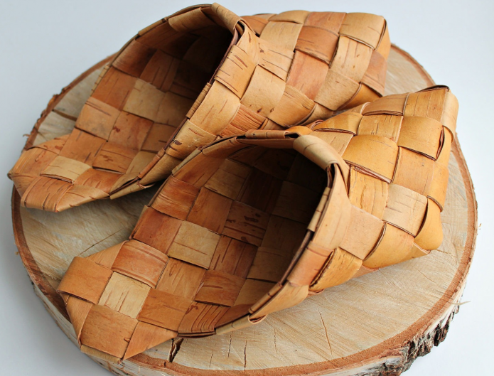 Pantofole di corteccia di betulla