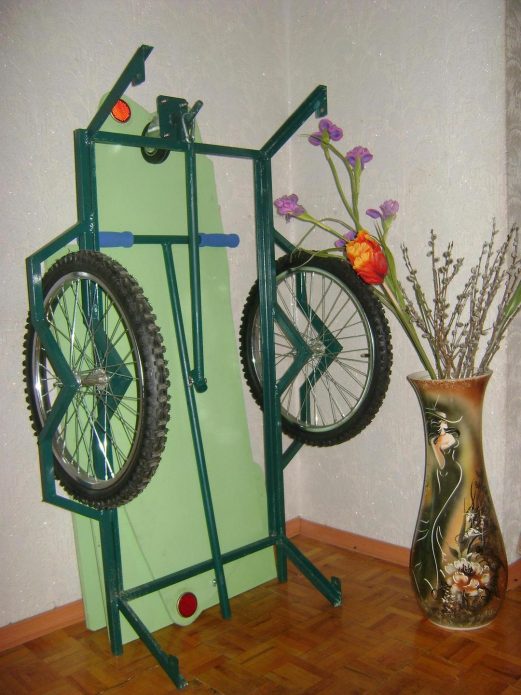 Reboque de bicicleta caseiro