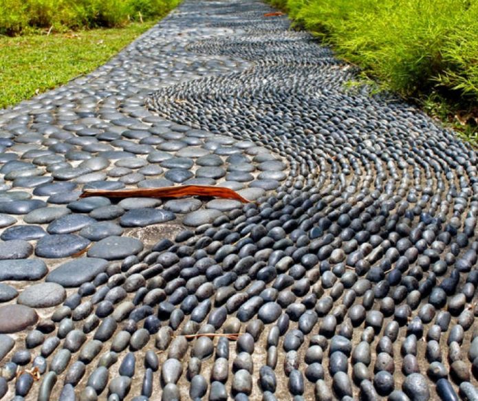 Original pebble path