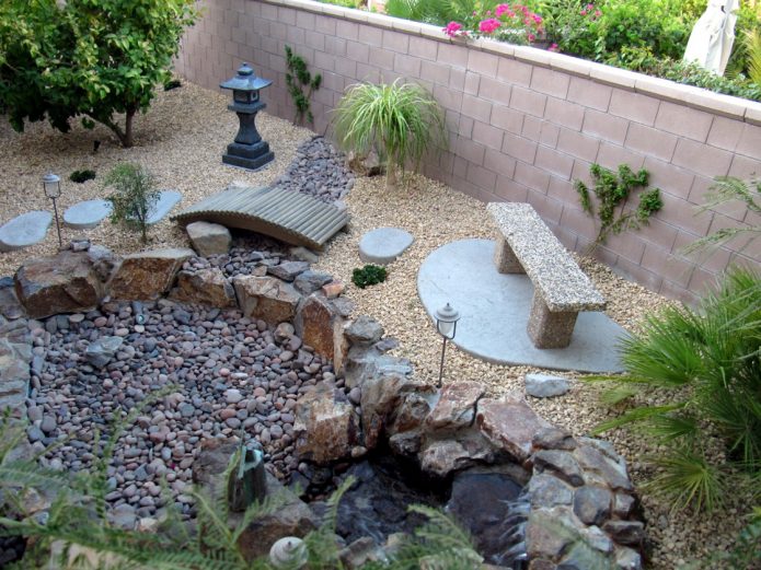 DIY stone garden