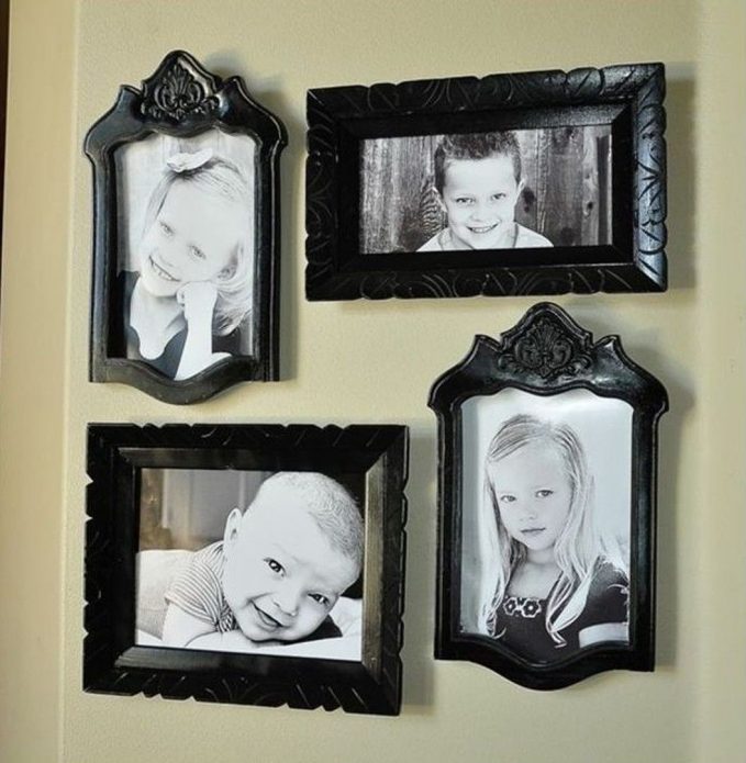 Photo frames from old chairs