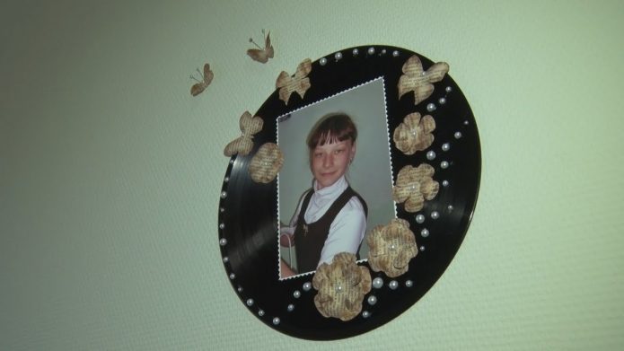 Photoframe from a plate