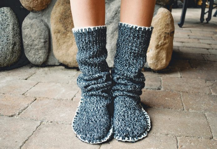 Чорапи от стар пуловер